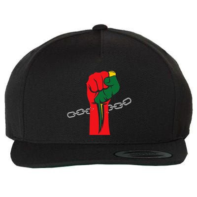 Juneteenth Is My Independence Day Free Black Pride Wool Snapback Cap