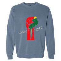 Juneteenth Is My Independence Day Free Black Pride Garment-Dyed Sweatshirt