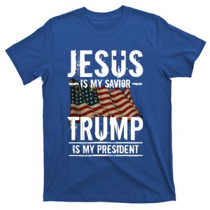 Jesus Is My Savior Trump Is My President Supporter Election T-Shirt