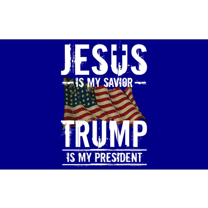 Jesus Is My Savior Trump Is My President Supporter Election Bumper Sticker