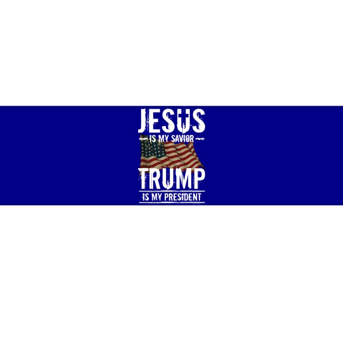 Jesus Is My Savior Trump Is My President Supporter Election Bumper Sticker