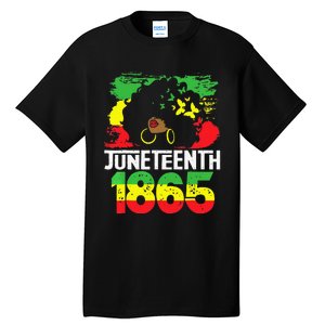 Juneteenth Is My Independence Day Black  Freedom 1865 Tall T-Shirt