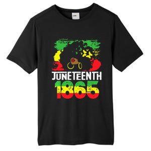 Juneteenth Is My Independence Day Black  Freedom 1865 Tall Fusion ChromaSoft Performance T-Shirt