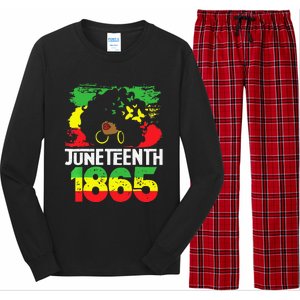 Juneteenth Is My Independence Day Black  Freedom 1865 Long Sleeve Pajama Set