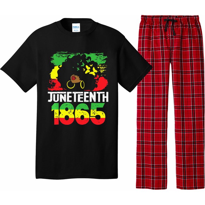 Juneteenth Is My Independence Day Black  Freedom 1865 Pajama Set