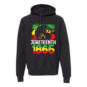 Juneteenth Is My Independence Day Black  Freedom 1865 Premium Hoodie