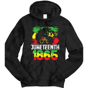 Juneteenth Is My Independence Day Black  Freedom 1865 Tie Dye Hoodie