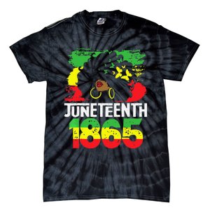 Juneteenth Is My Independence Day Black  Freedom 1865 Tie-Dye T-Shirt