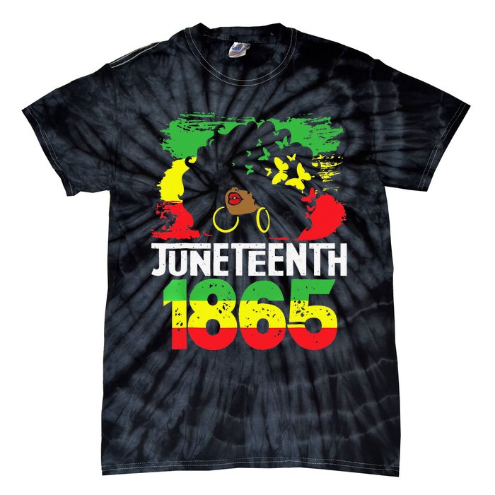 Juneteenth Is My Independence Day Black  Freedom 1865 Tie-Dye T-Shirt