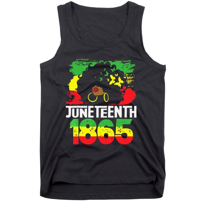 Juneteenth Is My Independence Day Black  Freedom 1865 Tank Top