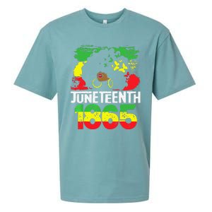 Juneteenth Is My Independence Day Black  Freedom 1865 Sueded Cloud Jersey T-Shirt