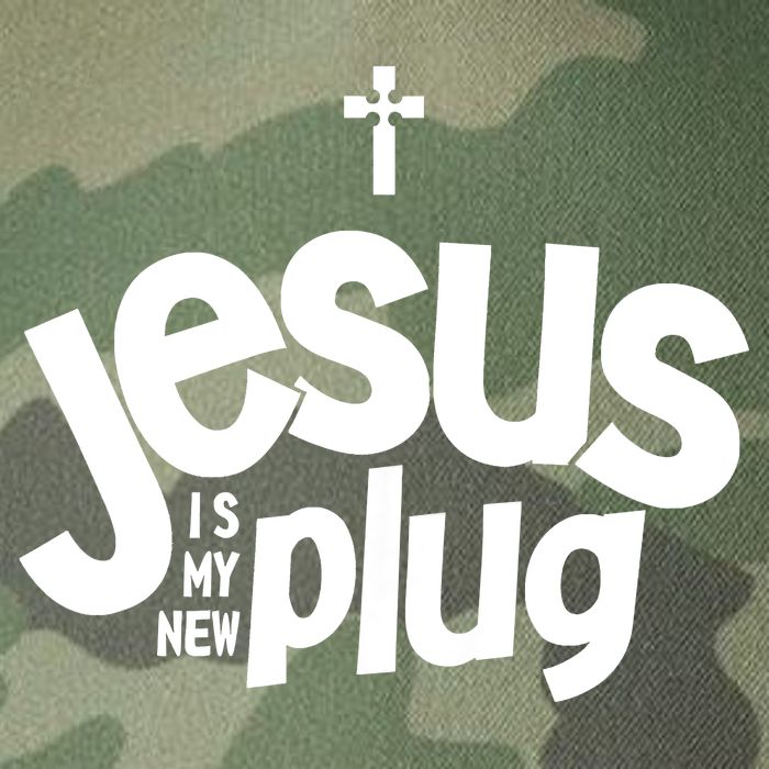 Jesus Is My New Plug Funny Christian Convert Legacy Tie Dye Trucker Hat
