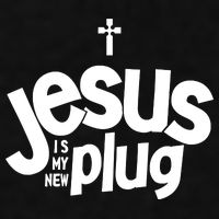 Jesus Is My New Plug Funny Christian Convert Ladies PosiCharge Tri-Blend Wicking Tank