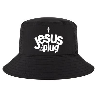 Jesus Is My New Plug Funny Christian Convert Cool Comfort Performance Bucket Hat