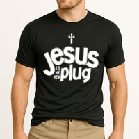 Jesus Is My New Plug Funny Christian Convert Performance Shirt