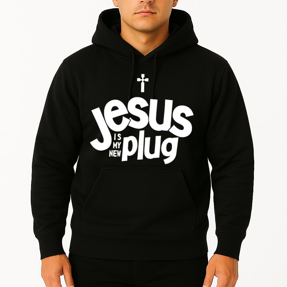 Jesus Is My New Plug Funny Christian Convert Hoodie
