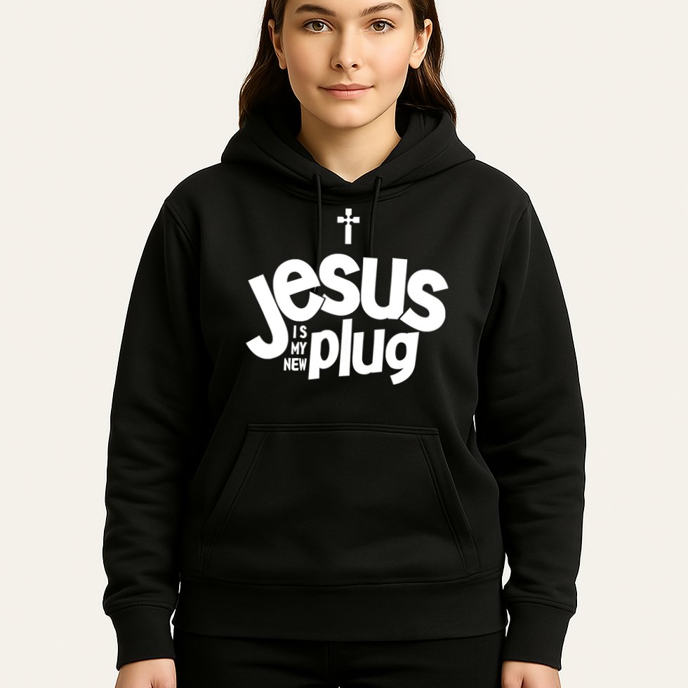 Jesus Is My New Plug Funny Christian Convert Hoodie