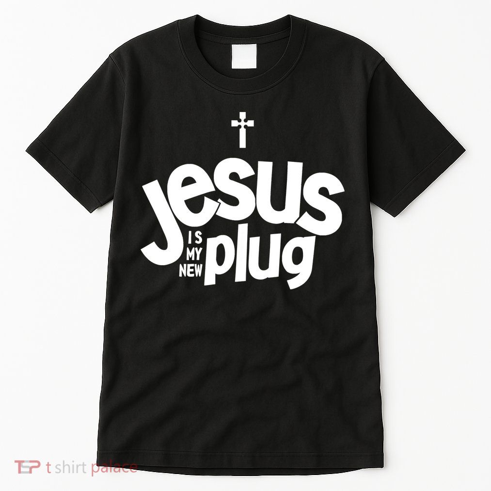Jesus Is My New Plug Funny Christian Convert Tall T-Shirt