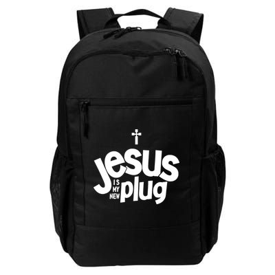 Jesus Is My New Plug Funny Christian Convert Backpack