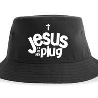 Jesus Is My New Plug Funny Christian Convert Sustainable Bucket Hat