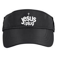 Jesus Is My New Plug Funny Christian Convert Adult Drive Performance Visor