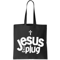 Jesus Is My New Plug Funny Christian Convert Bag