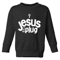 Jesus Is My New Plug Funny Christian Convert Toddler Sweatshirt