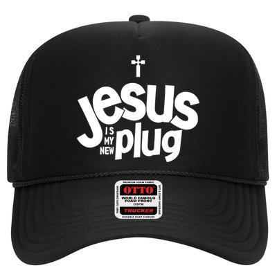 Jesus Is My New Plug Funny Christian Convert Trucker Hat