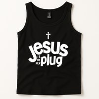 Jesus Is My New Plug Funny Christian Convert Tank Top