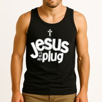 Jesus Is My New Plug Funny Christian Convert Tank Top