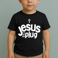 Jesus Is My New Plug Funny Christian Convert Toddler T-Shirt