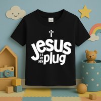Jesus Is My New Plug Funny Christian Convert Toddler T-Shirt