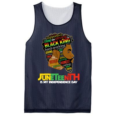 Juneteenth Is My Independence Day Black King Fathers Day Men Mesh Reversible Basketball Jersey Tank