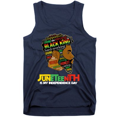 Juneteenth Is My Independence Day Black King Fathers Day Men Tank Top