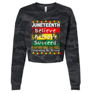 Juneteenth Is My Independence Day Black Pride Melanin Cropped Pullover Crew