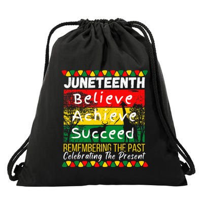 Juneteenth Is My Independence Day Black Pride Melanin Drawstring Bag