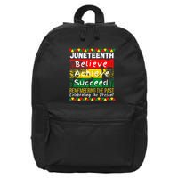 Juneteenth Is My Independence Day Black Pride Melanin 16 in Basic Backpack