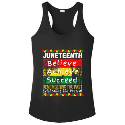 Juneteenth Is My Independence Day Black Pride Melanin Ladies PosiCharge Competitor Racerback Tank