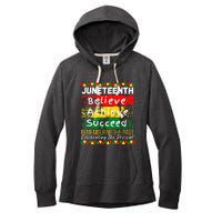 Juneteenth Is My Independence Day Black Pride Melanin Women's Fleece Hoodie