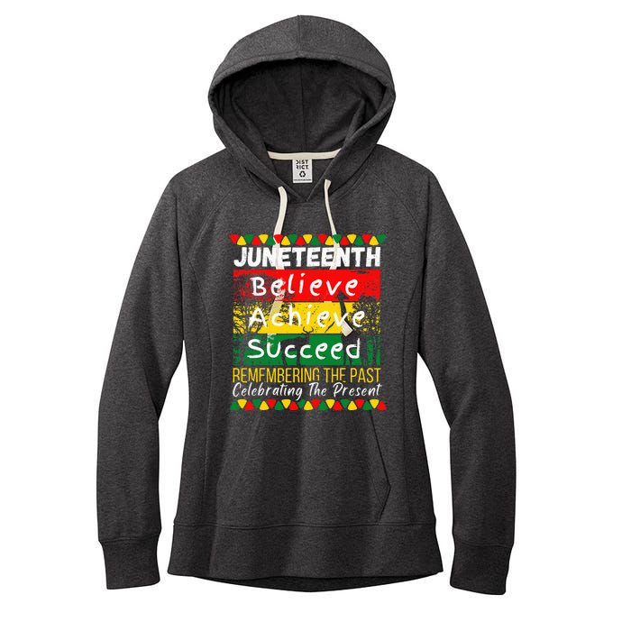 Juneteenth Is My Independence Day Black Pride Melanin Women's Fleece Hoodie