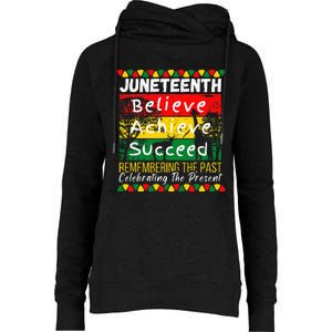 Juneteenth Is My Independence Day Black Pride Melanin Womens Funnel Neck Pullover Hood