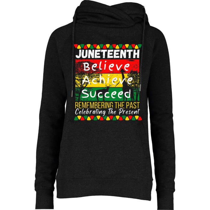 Juneteenth Is My Independence Day Black Pride Melanin Womens Funnel Neck Pullover Hood