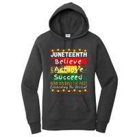 Juneteenth Is My Independence Day Black Pride Melanin Women's Pullover Hoodie