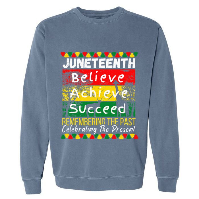 Juneteenth Is My Independence Day Black Pride Melanin Garment-Dyed Sweatshirt