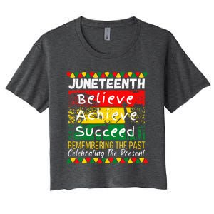 Juneteenth Is My Independence Day Black Pride Melanin Women's Crop Top Tee