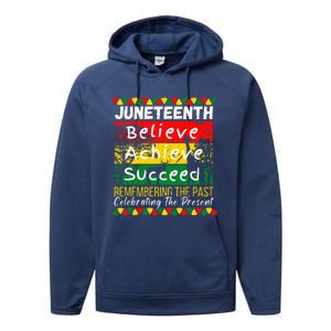 Juneteenth Is My Independence Day Black Pride Melanin Performance Fleece Hoodie