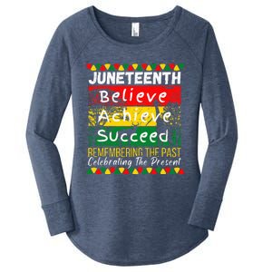 Juneteenth Is My Independence Day Black Pride Melanin Women's Perfect Tri Tunic Long Sleeve Shirt