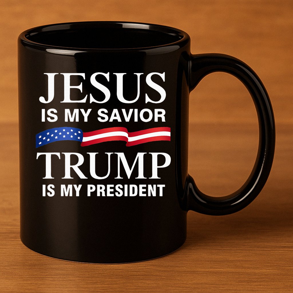 Jesus Is My Savior Trump Is My President 11oz C Handle Ceramic Mug