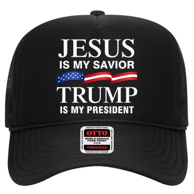 Jesus Is My Savior Trump Is My President Trucker Hat