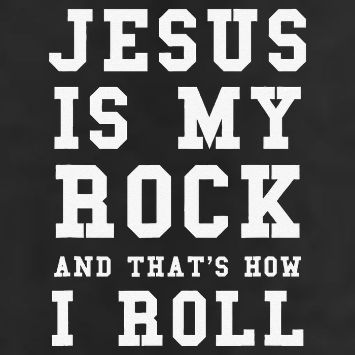 Jesus Is My Rock And Thats How I Roll Funny Religious Tumbler